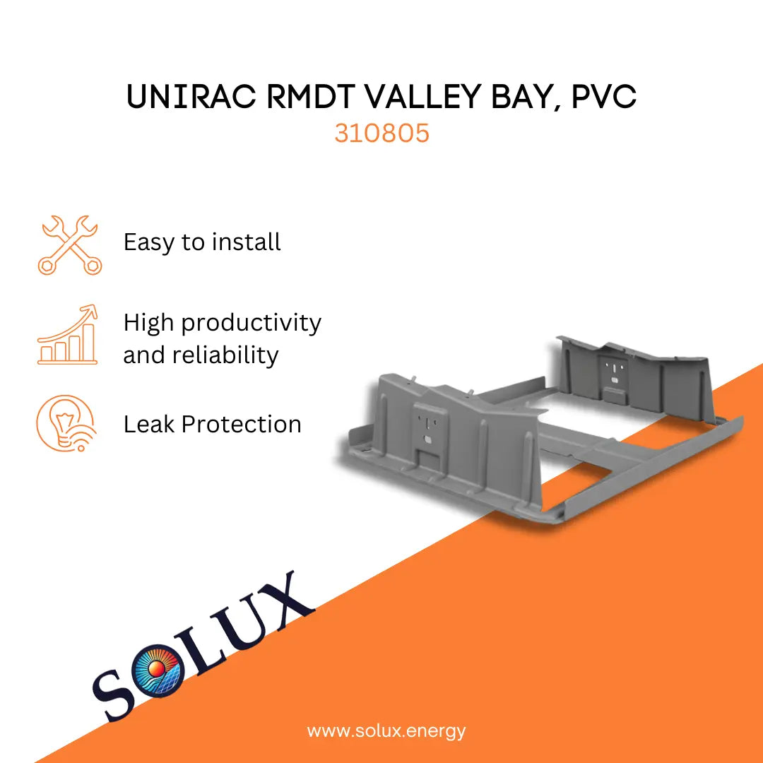 This is an image of Unirac Ballast Bay - RMDT Valley Bay, PVC 310805